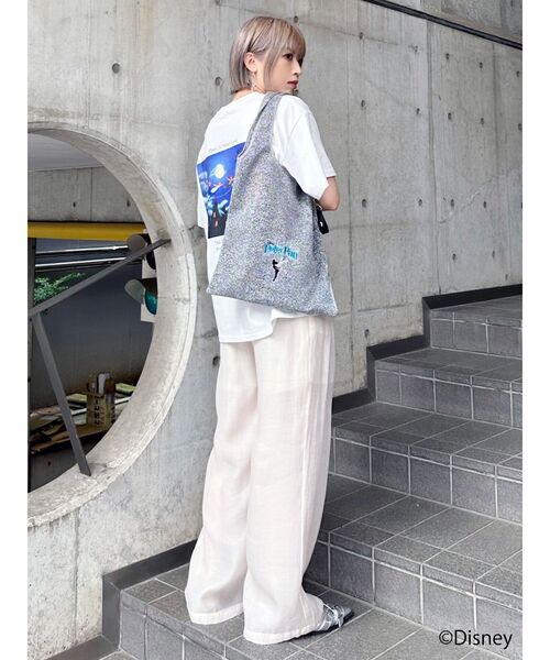 MURUA（ムルーア）の「【ディズニーコレクション】ピーター・パン/ストーリーTシャツ（Tシャツ/カットソー・レディース・ブラック/ホワイト・FREE）」の14枚目の写真