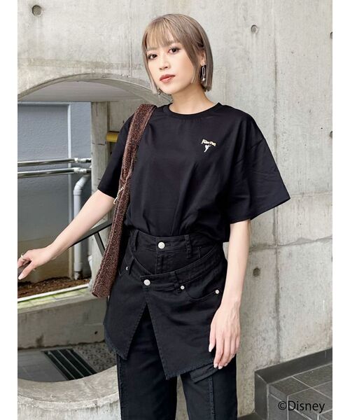 MURUA（ムルーア）の「【ディズニーコレクション】ピーター・パン/ストーリーTシャツ（Tシャツ/カットソー・レディース・ブラック/ホワイト・FREE）」の15枚目の写真