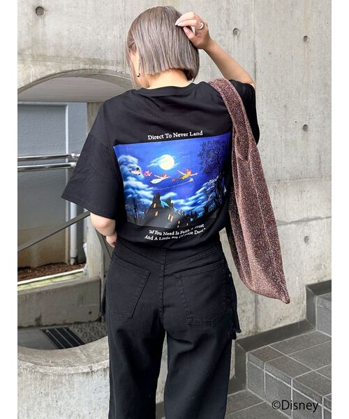 MURUA（ムルーア）の「【ディズニーコレクション】ピーター・パン/ストーリーTシャツ（Tシャツ/カットソー・レディース・ブラック/ホワイト・FREE）」の17枚目の写真