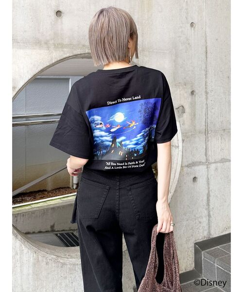 MURUA（ムルーア）の「【ディズニーコレクション】ピーター・パン/ストーリーTシャツ（Tシャツ/カットソー・レディース・ブラック/ホワイト・FREE）」の18枚目の写真