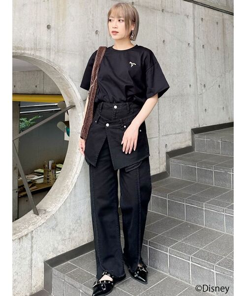 MURUA（ムルーア）の「【ディズニーコレクション】ピーター・パン/ストーリーTシャツ（Tシャツ/カットソー・レディース・ブラック/ホワイト・FREE）」の20枚目の写真