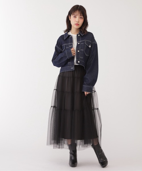 JILL by JILL STUART(ジルバイジルスチュアート)の「◇デニムGジャン(デニムジャケット・レディース・インディゴブルー/グレー・SMALL/MEDIUM)」の22枚目の写真