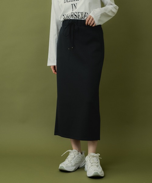 malla（マーラ）の「malla　ダブルエアー楽々スカート（スカート・レディース・ブラック/グレー・FREE）」の2枚目の写真