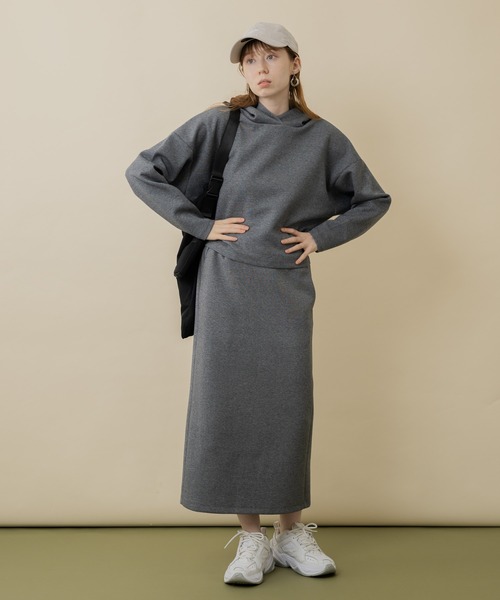 malla（マーラ）の「malla　ダブルエアー楽々スカート（スカート・レディース・ブラック/グレー・FREE）」の7枚目の写真