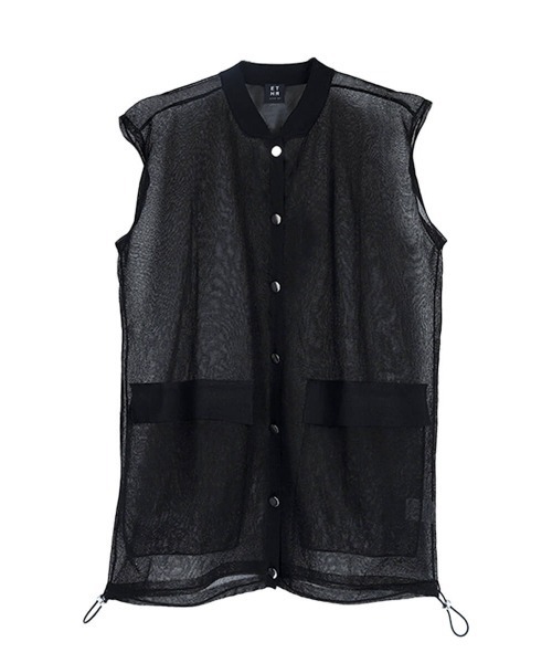 :ETHROF（イーサオブ）の「SHEER KNIT VEST（ベスト・レディース・グレー/ブラック・MEDIUM）」の12枚目の写真