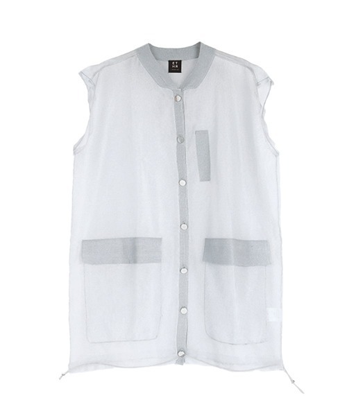 :ETHROF（イーサオブ）の「SHEER KNIT VEST（ベスト・レディース・グレー/ブラック・MEDIUM）」の19枚目の写真