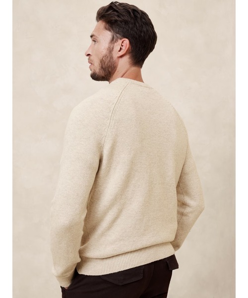 BANANA REPUBLIC アイボリー ニット ユニバーサルランゲージゼニア BANANA REPUBLIC FACTORY STORE（バナナリパブリック