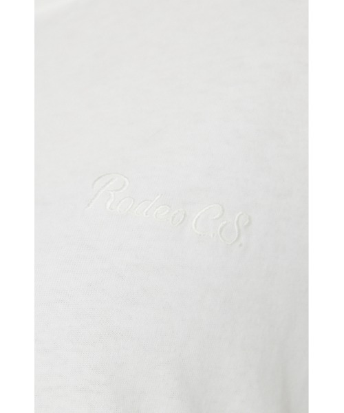 RODEO CROWNS WIDE BOWL(ロデオクラウンズワイドボウル)の「ピグメントフリルドッキングトップス(Tシャツ/カットソー・レディース・オフホワイト/ブラック/ピンク/グリーン・FREE)」の11枚目の写真