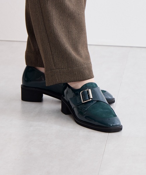 HIMIKO（ヒミコ）の「【Made in Japan】モンクストラップシューズ/641308（パンプス・レディース・グリーン/ブラック/グレー・25.0cm/24.5cm/24.0cm/23.5cm/23.0cm/22.5cm/22.0cm/21.5cm/26.0cm/25.5cm/26.5cm）」の19枚目の写真
