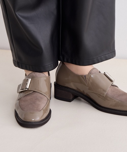 HIMIKO（ヒミコ）の「【Made in Japan】モンクストラップシューズ/641308（パンプス・レディース・グリーン/ブラック/グレー・25.0cm/24.5cm/24.0cm/23.5cm/23.0cm/22.5cm/22.0cm/21.5cm/26.0cm/25.5cm/26.5cm）」の15枚目の写真