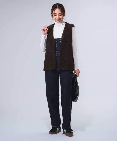 B:MING by BEAMS（ビーミングバイビームス）の「シャギー ニット ベスト（S～M）（ベスト・レディース・ブラウン/オフホワイト・MEDIUM/SMALL）」の15枚目の写真