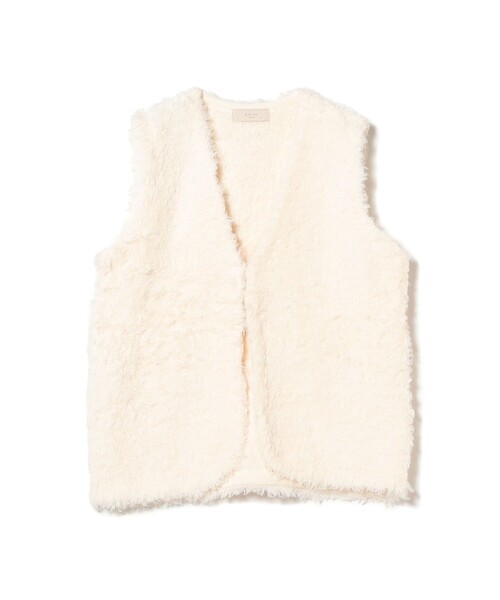 B:MING by BEAMS（ビーミングバイビームス）の「シャギー ニット ベスト（S～M）（ベスト・レディース・ブラウン/オフホワイト・MEDIUM/SMALL）」の19枚目の写真