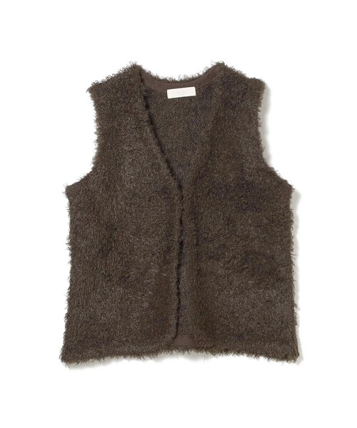 B:MING by BEAMS（ビーミングバイビームス）の「シャギー ニット ベスト（S～M）（ベスト・レディース・ブラウン/オフホワイト・MEDIUM/SMALL）」の22枚目の写真