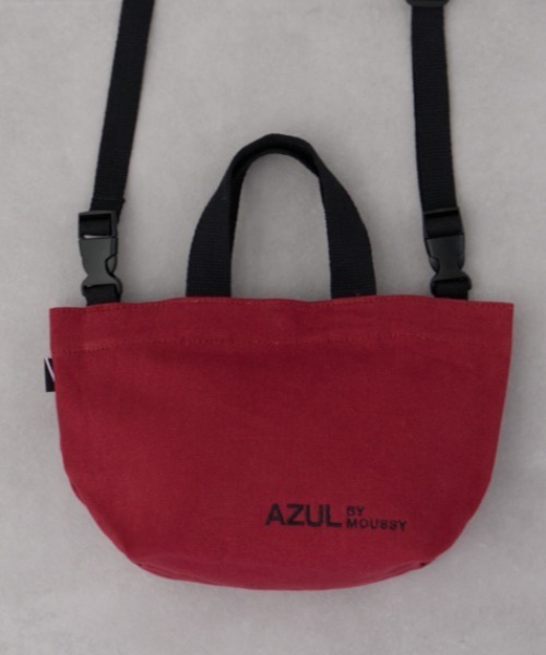 AZUL by moussy（アズールバイマウジー）の「キャンバス2WAYミニバッグ（ハンドバッグ・メンズ・ライトブルー/ブラック/カーキ/チャコールグレー/オフホワイト/マジェンタ・FREE）」の6枚目の写真