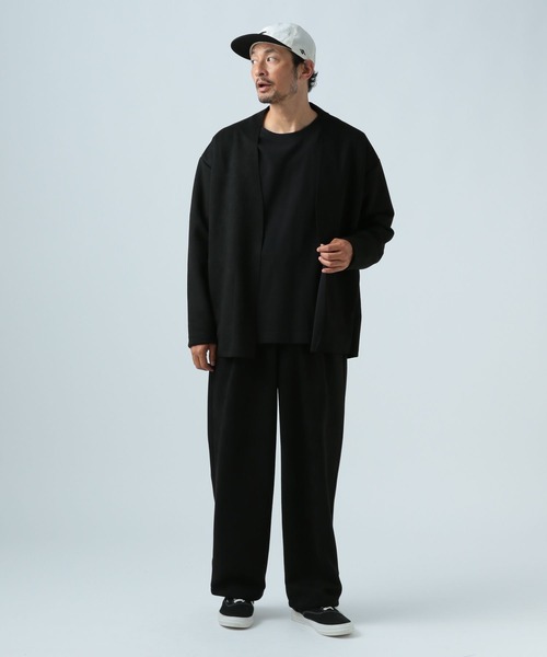 BAYFLOW(ベイフロー)の「クラフトスエードカーディガン(カーディガン/ボレロ・メンズ・ブラウン/ブラック・LARGE/MEDIUM)」の3枚目の写真