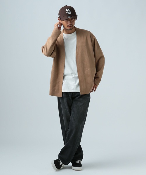 BAYFLOW(ベイフロー)の「クラフトスエードカーディガン(カーディガン/ボレロ・メンズ・ブラウン/ブラック・LARGE/MEDIUM)」の5枚目の写真