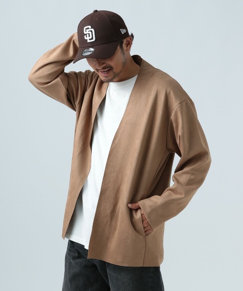 BAYFLOW(ベイフロー)の「クラフトスエードカーディガン(カーディガン/ボレロ・メンズ・ブラウン/ブラック・LARGE/MEDIUM)」の6枚目の写真