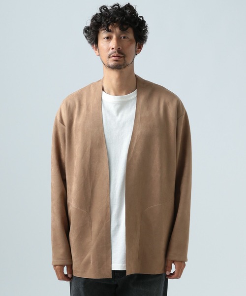 BAYFLOW(ベイフロー)の「クラフトスエードカーディガン(カーディガン/ボレロ・メンズ・ブラウン/ブラック・LARGE/MEDIUM)」の7枚目の写真