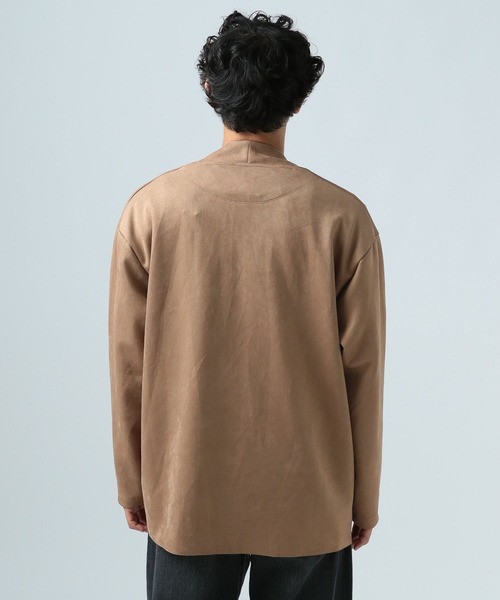 BAYFLOW(ベイフロー)の「クラフトスエードカーディガン(カーディガン/ボレロ・メンズ・ブラウン/ブラック・LARGE/MEDIUM)」の9枚目の写真