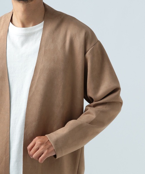 BAYFLOW(ベイフロー)の「クラフトスエードカーディガン(カーディガン/ボレロ・メンズ・ブラウン/ブラック・LARGE/MEDIUM)」の11枚目の写真
