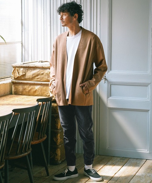 BAYFLOW(ベイフロー)の「クラフトスエードカーディガン(カーディガン/ボレロ・メンズ・ブラウン/ブラック・LARGE/MEDIUM)」の21枚目の写真