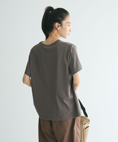 CRAFT STANDARD BOUTIQUE(クラフトスタンダードブティック)の「アソートロゴプリント半袖プルオーバー(Tシャツ/カットソー・レディース・ホワイト/ゴールド/シルバー/チャコールグレー/ブラック・FREE)」の8枚目の写真