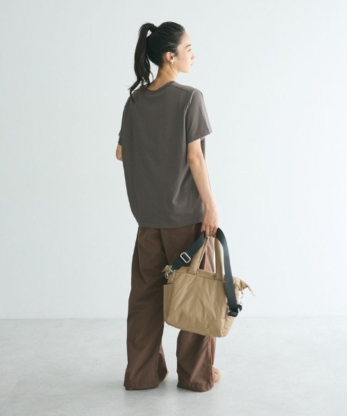CRAFT STANDARD BOUTIQUE(クラフトスタンダードブティック)の「アソートロゴプリント半袖プルオーバー(Tシャツ/カットソー・レディース・ホワイト/ゴールド/シルバー/チャコールグレー/ブラック・FREE)」の12枚目の写真