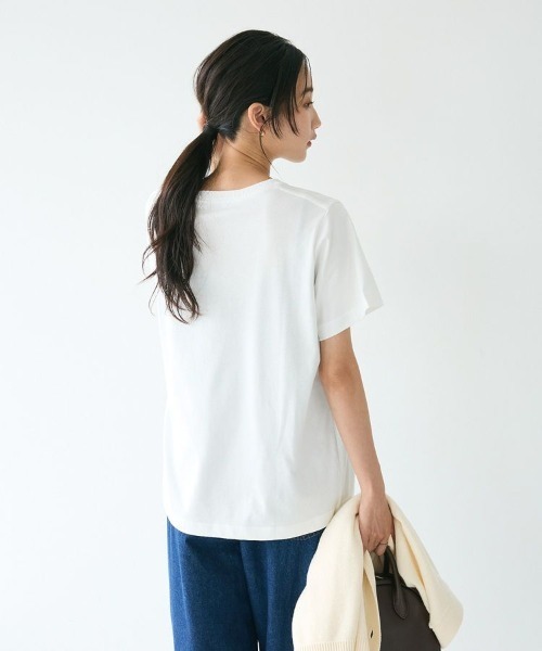 CRAFT STANDARD BOUTIQUE(クラフトスタンダードブティック)の「アソートロゴプリント半袖プルオーバー(Tシャツ/カットソー・レディース・ホワイト/ゴールド/シルバー/チャコールグレー/ブラック・FREE)」の16枚目の写真