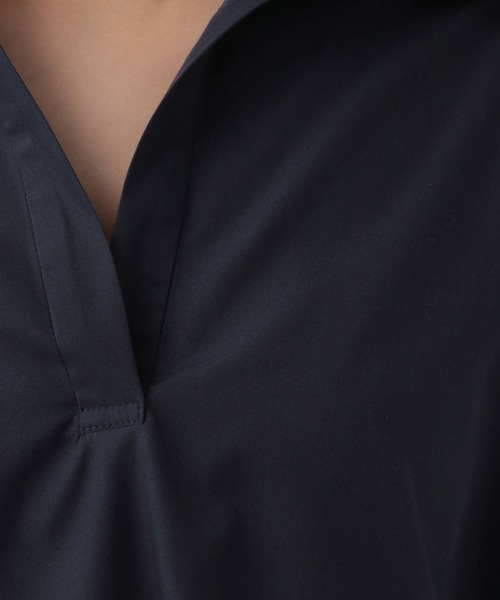 Elura（エルーラ）の「アイロンいらずスキッパーシャツ/140979（シャツ/ブラウス・レディース・ホワイト/ライトブルー/ネイビー・FREE）」の21枚目の写真