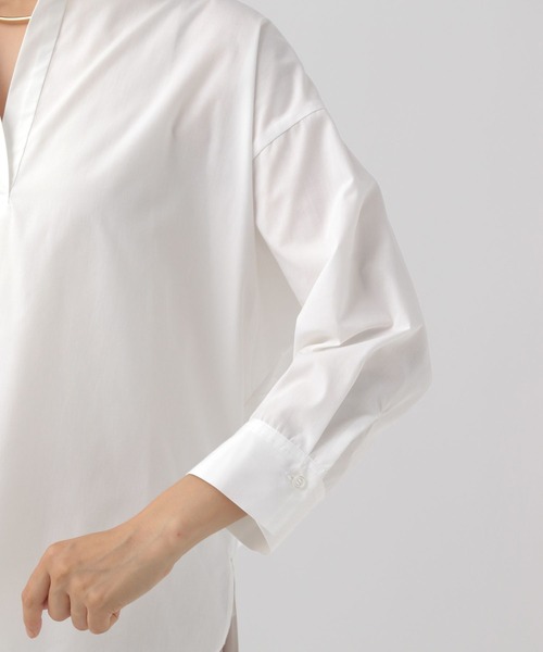 Elura（エルーラ）の「アイロンいらずスキッパーシャツ/140979（シャツ/ブラウス・レディース・ホワイト/ライトブルー/ネイビー・FREE）」の15枚目の写真