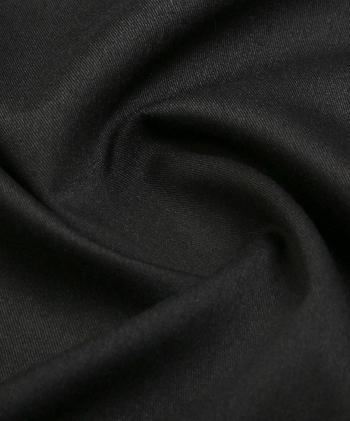 LUXSTYLE(ラグスタイル)の「チェーンピン付き無地ポリレーヨンビッグ長袖シャツ(シャツ/ブラウス・メンズ・ホワイト×ブラック/ホワイト/ブラック・FREE)」の21枚目の写真