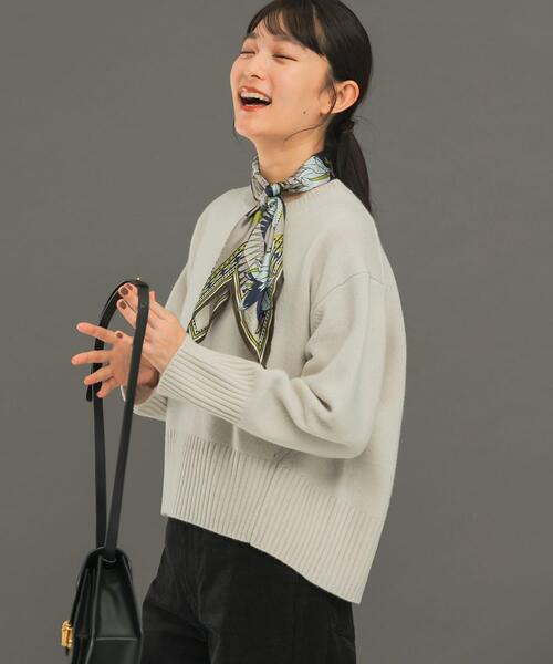 URBAN RESEARCH ROSSO WOMEN(アーバンリサーチ ロッソ)の「エクストラファインシームデザインニット(ニット/セーター・レディース・ベージュ/ホワイト系その他/ピンク/チャコールグレー/ブルー/イエロー系その他・FREE)」の9枚目の写真