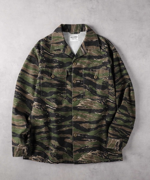 BACK NUMBER】バックサテンミリタリーシャツ（シャツ/ブラウス）｜BACK