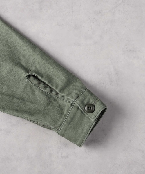 BACK NUMBER】バックサテンミリタリーシャツ（シャツ/ブラウス）｜BACK