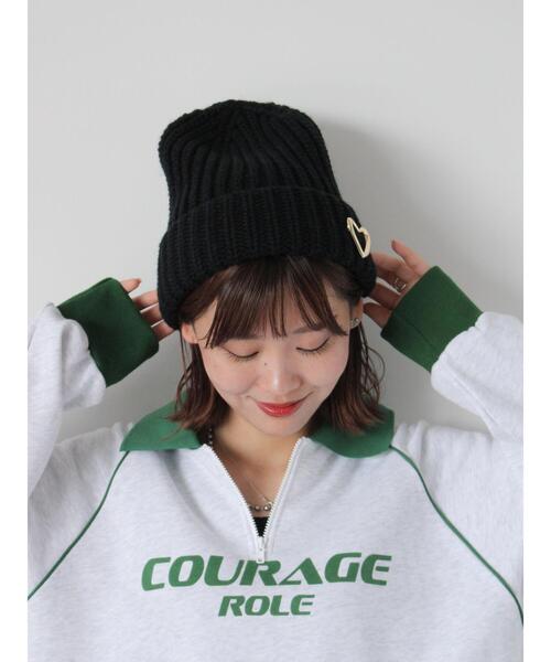 セール】ブローチ付ニットキャップ（ハット）｜ehka sopo（エヘカソポ