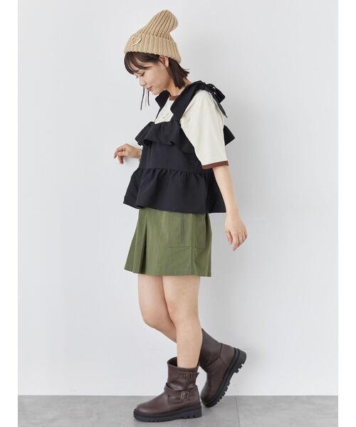 ehka sopo(エヘカソポ)の「ブローチ付ニットキャップ(ハット・レディース・グレー/ブラック/ベージュ・F)」の17枚目の写真