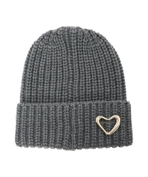 ehka sopo(エヘカソポ)の「ブローチ付ニットキャップ(ハット・レディース・グレー/ブラック/ベージュ・F)」の19枚目の写真