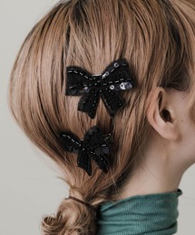 SMELLY | リボンモチーフ2セットピン(ヘアピン)