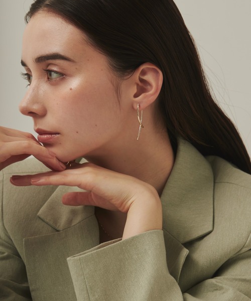 ciite'(シーテ)の「2ラインピアス (両耳用)(ピアス(両耳用)・レディース・シルバー/ゴールド・FREE)」の7枚目の写真