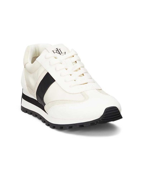 LAUREN RALPH LAUREN（ローレン ラルフ ローレン）の「ローレン ラルフ ローレン DANI スニーカー（スニーカー・レディース・ホワイト系その他/ブラック×ホワイト・60/65/75/55/70）」の3枚目の写真