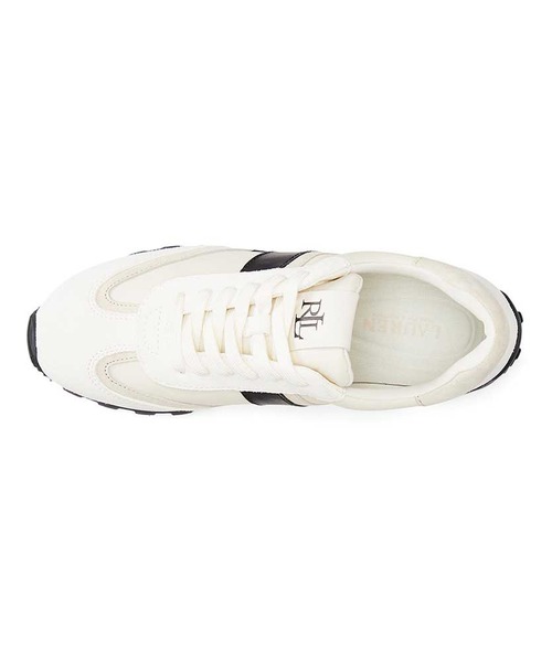 LAUREN RALPH LAUREN（ローレン ラルフ ローレン）の「ローレン ラルフ ローレン DANI スニーカー（スニーカー・レディース・ホワイト系その他/ブラック×ホワイト・60/65/75/55/70）」の4枚目の写真