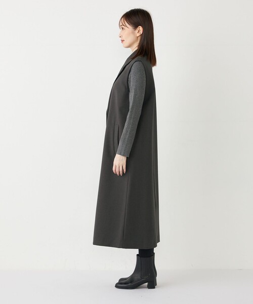 SHIPS Colors(シップス カラーズ)の「SHIPS Colors:〈手洗い可能〉2WAY ジレ ワンピース(ジャンパースカート・レディース・グレー/ネイビー/ブラウン・ONE SIZE)」の20枚目の写真