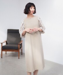 B:MING by BEAMS | 【フォーマル】袖ジャカード ワンピース(S~M)(ワンピース)