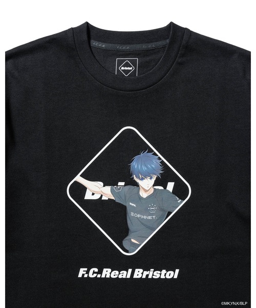 定価以下　新作F.C.Real Bristol BLUE LOCK TEE 新品L缶バッジ付F C Real BristolブルーロックBLUE LOCK L/S TEE