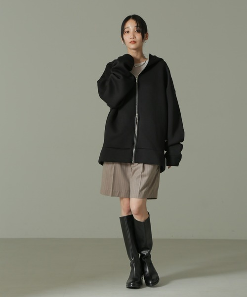 セール】【WEB限定】テックダンボールダブルジップBIGパーカ男女兼用