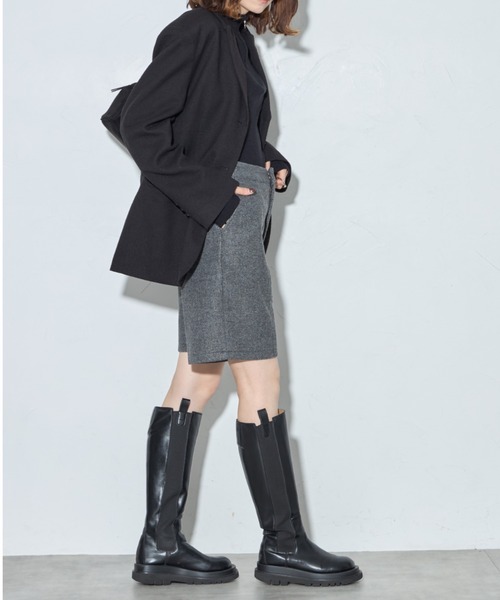leimn(レイムン)の「ウールライクショートパンツ(その他パンツ・レディース・グレー・M)」の6枚目の写真