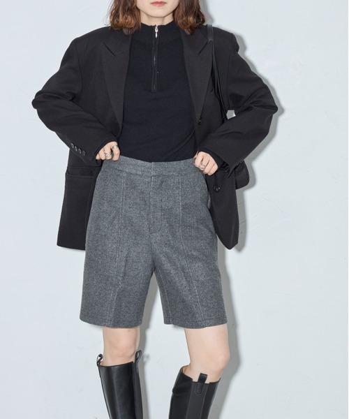 leimn(レイムン)の「ウールライクショートパンツ(その他パンツ・レディース・グレー・M)」の7枚目の写真