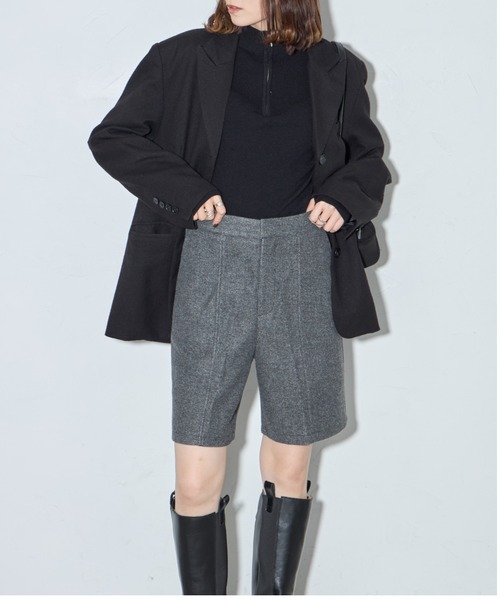 leimn(レイムン)の「ウールライクショートパンツ(その他パンツ・レディース・グレー・M)」の8枚目の写真