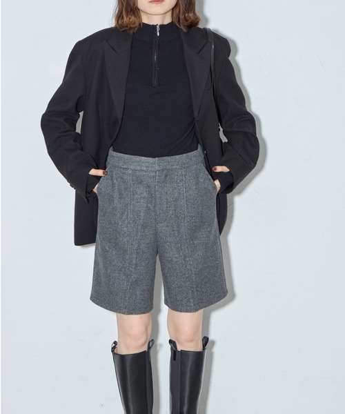 leimn(レイムン)の「ウールライクショートパンツ(その他パンツ・レディース・グレー・M)」の10枚目の写真