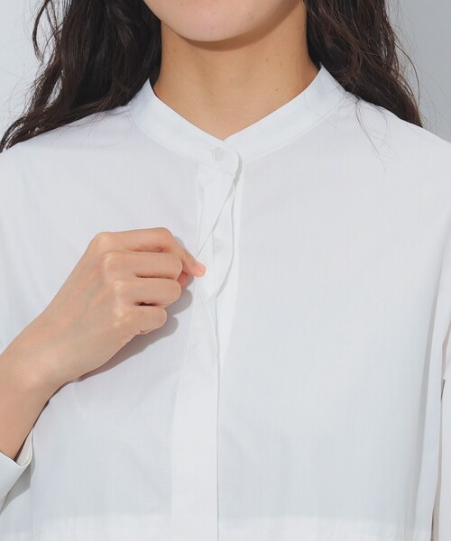 BEAMS HEART(ビームスハート)の「フリンジジャカード 切替 シャツ(シャツ/ブラウス・レディース・ブラック/オフホワイト/ベージュ・FREE)」の17枚目の写真